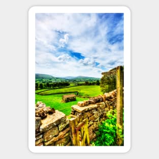 The Yorkshire Dales National Park Haylands Bridge Sign Sticker